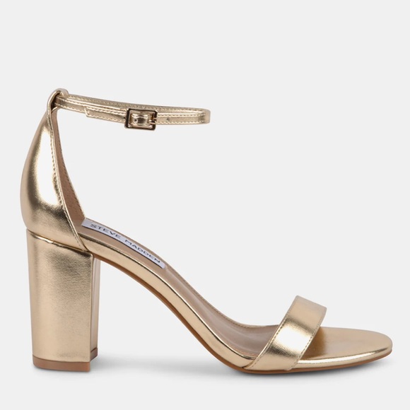Steve Madden Shoes - STEVE MADDEN Dylann Gold Women's Heels